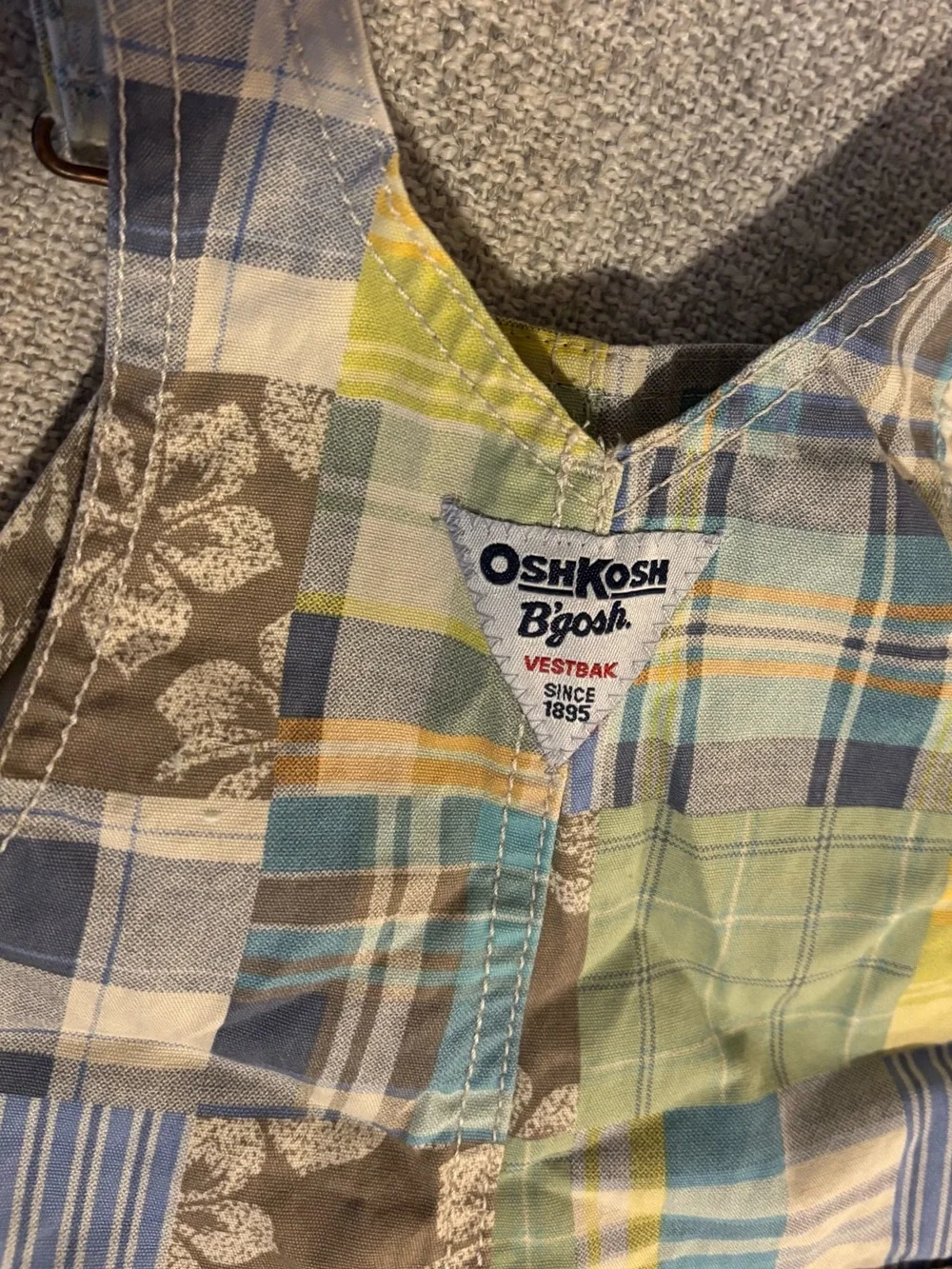 NWOT Oshkosh Plaid Overalls